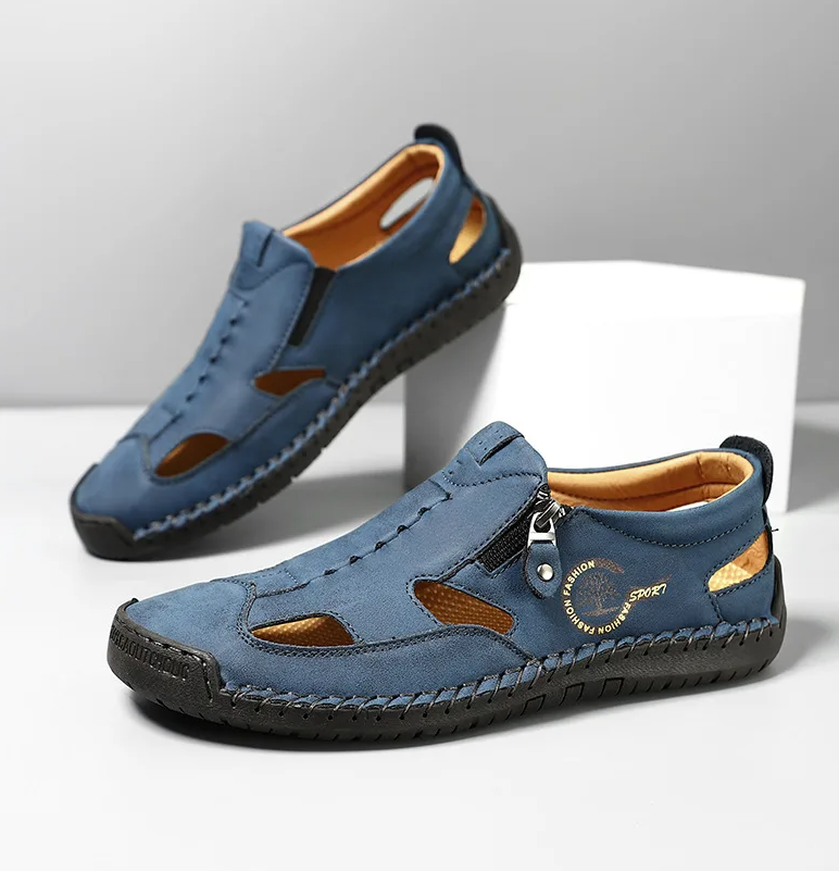 Last day 50% Off❤️ Men’s Orthopedic Leather Slip-on for Comfort Walking