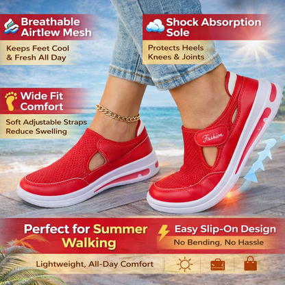 Women's Orthopedic Breathable Slip-On Walking Shoes, Mary Jane Hybrid Sneakers