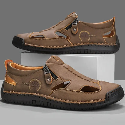 Last day 50% Off❤️ Men’s Orthopedic Leather Slip-on for Comfort Walking