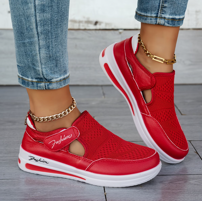 Women's Orthopedic Breathable Slip-On Walking Shoes, Mary Jane Hybrid Sneakers