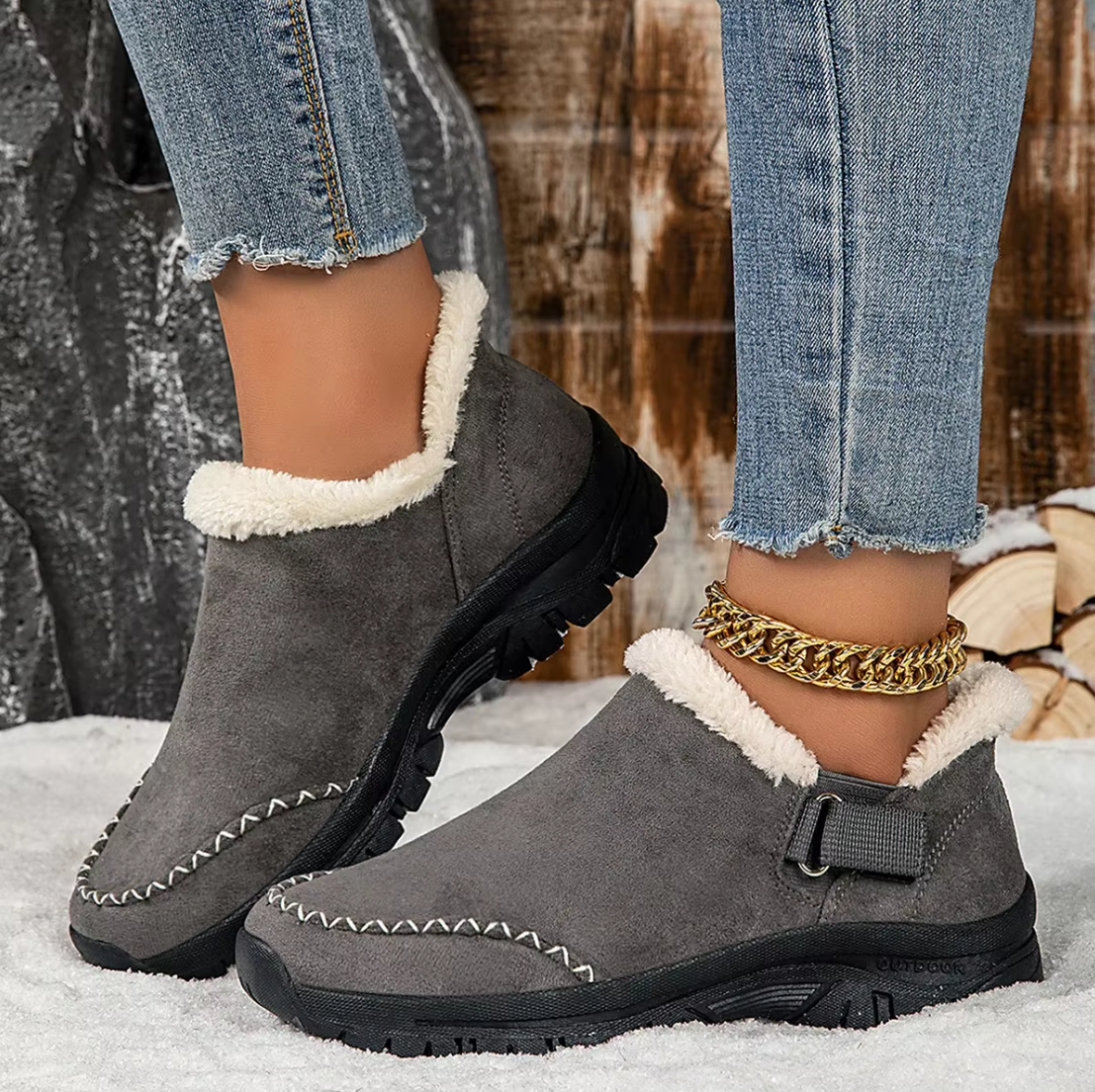 CozyStep Women’s Hands-Free Warm Shoes with Arch Support