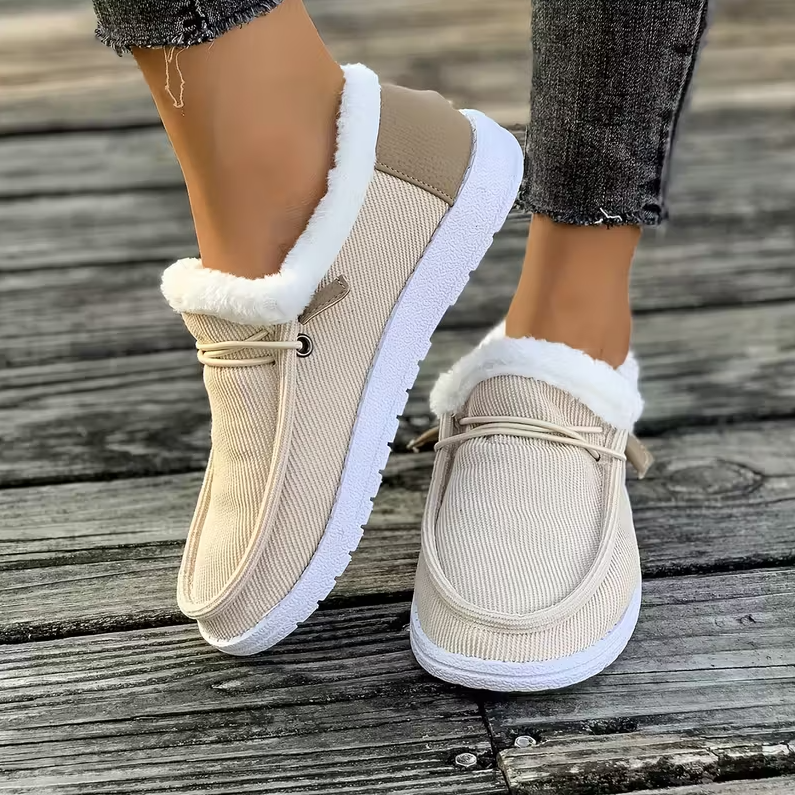 CozyStep™ Women’s Orthopedic Fur-Lined Slip-On Shoes