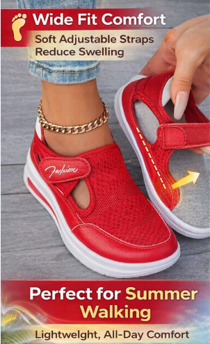 Women's Orthopedic Breathable Slip-On Walking Shoes, Mary Jane Hybrid Sneakers