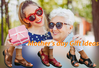 On This Week Sale OFF 50%🔥Women Wedge Sandals, Premium Leather Orthopedic Sandals